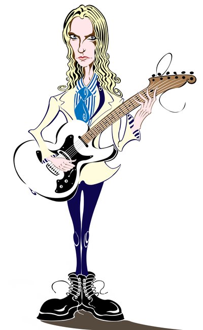 Aimee Mann - caricature by Neale Osborne